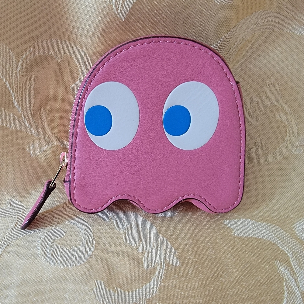 Coach Pac Man Ghost Coin Case